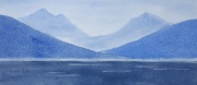 watercolour mountains